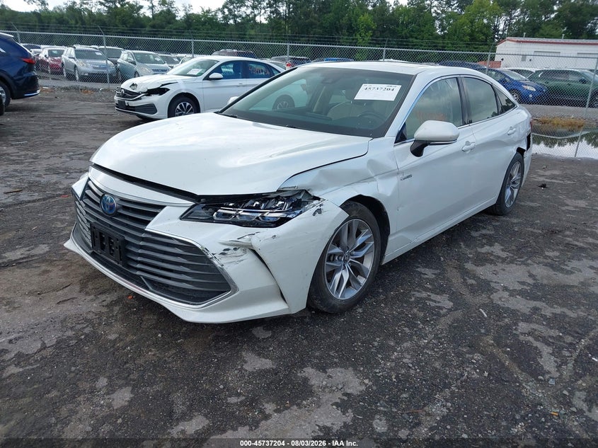 Vin: 4t1a21fb2lu018506, lot: 46235908, toyota avalon hybrid xle 20202