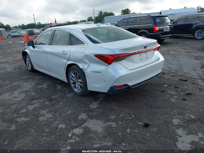 Vin: 4t1a21fb2lu018506, lot: 46235908, toyota avalon hybrid xle 20203