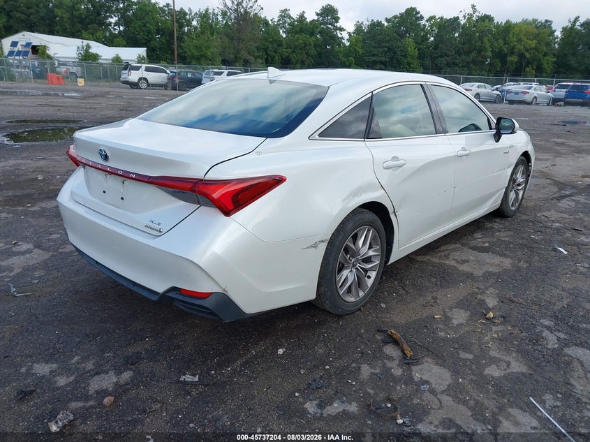 Vin: 4t1a21fb2lu018506, lot: 46235908, toyota avalon hybrid xle 20204