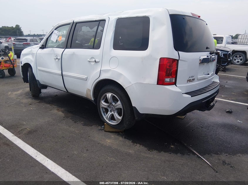 Vin: 5fnyf3h72cb011852, lot: 46235910, honda pilot ex-l 20123