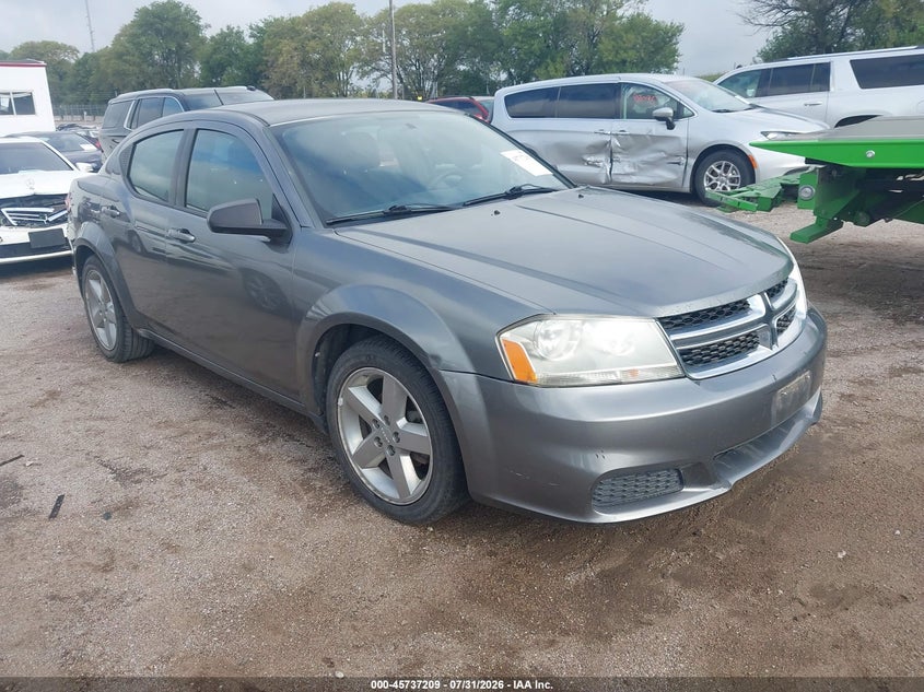 Vin: 1c3cdzab5dn563774, lot: 46235913, dodge avenger se 2013 img_1