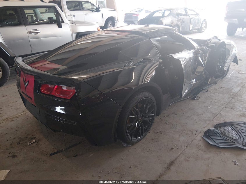 Vin: 1g1yf2d72e5000217, lot: 46235921, chevrolet corvette stingray 20144