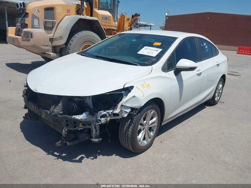 Vin: 1g1bc5sm5k7152968, lot: 46235954, chevrolet cruze ls 20192
