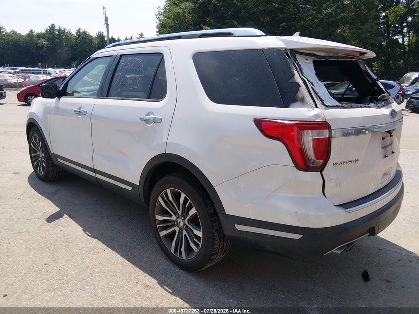 Vin: 1fm5k8htxjgb39702, lot: 46235967, ford explorer platinum 20183