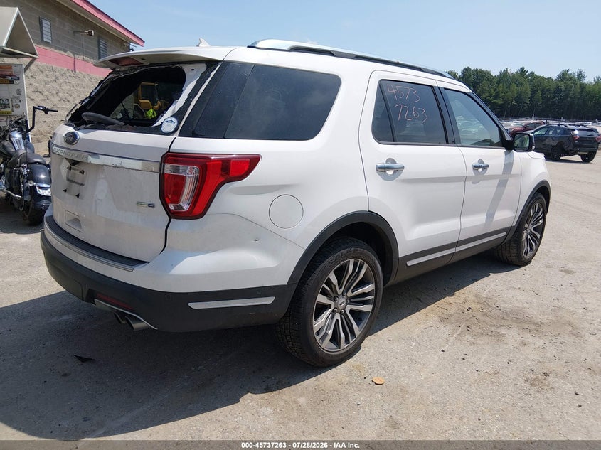 Vin: 1fm5k8htxjgb39702, lot: 46235967, ford explorer platinum 20184