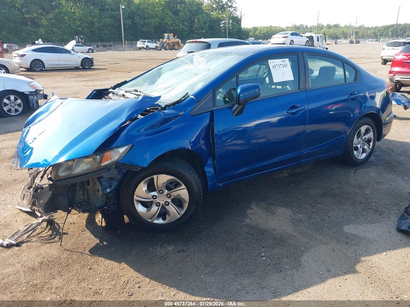 Vin: 19xfb2f57ee062822, lot: 46235969, honda civic lx 20142