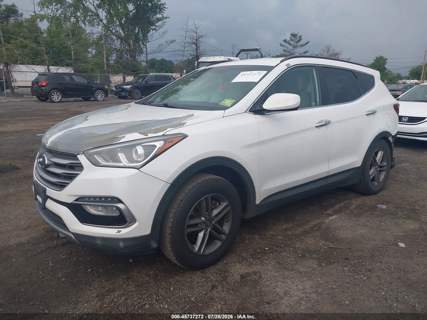 Vin: 5nmzudlb2hh021640, lot: 46235977, hyundai santa fe sport 2.4l 20172