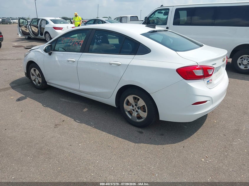 Vin: 1g1bc5sm2j7190317, lot: 46235983, chevrolet cruze ls auto 20183