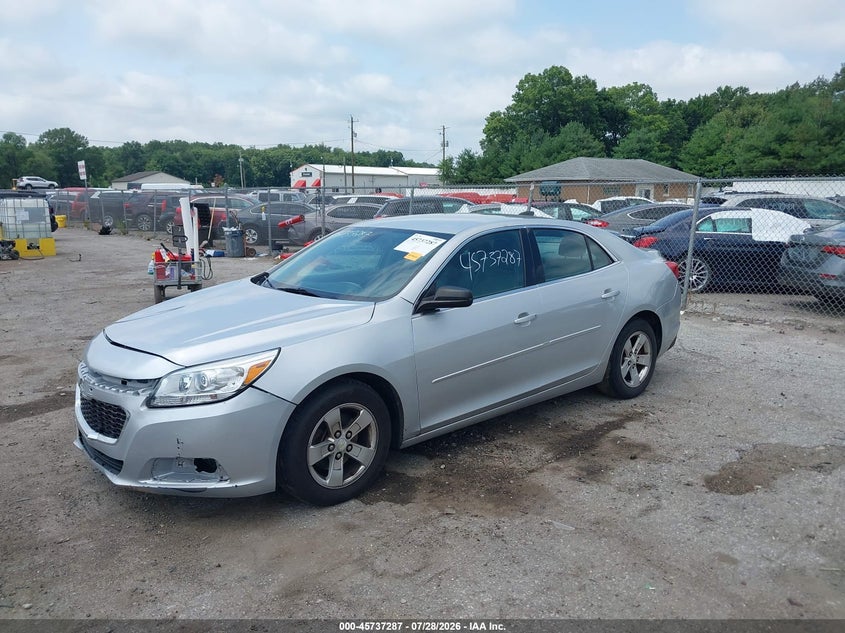 Vin: 1g11b5slxff114668, lot: 46235991, chevrolet malibu ls 20152