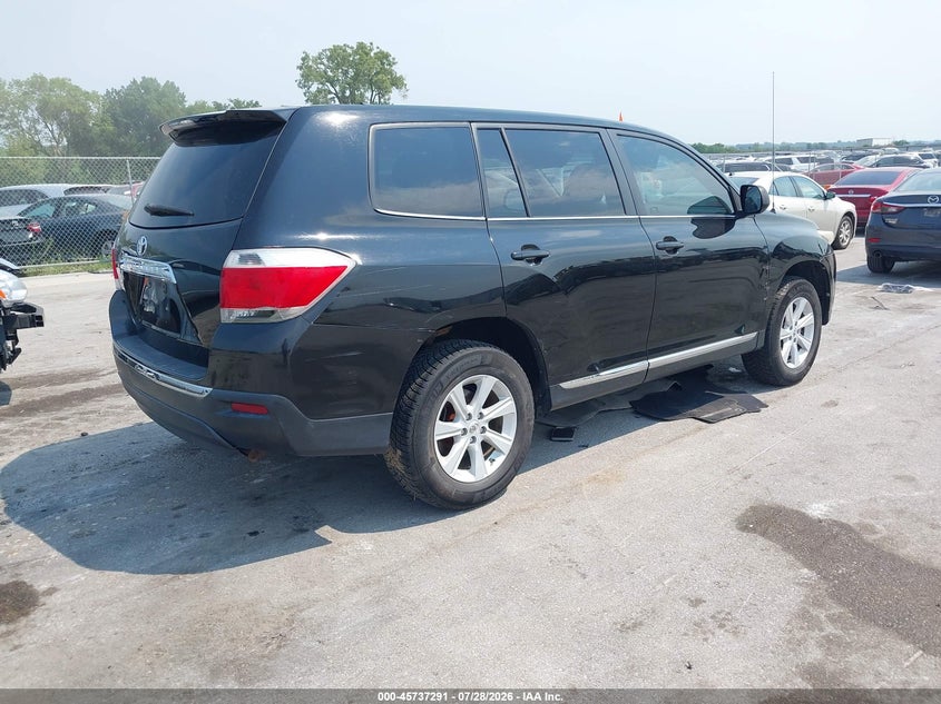 Vin: 5tdza3ehxcs025848, lot: 46235995, toyota highlander 20124