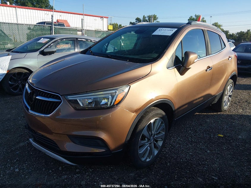 Vin: kl4cjasbxhb104133, lot: 46235998, buick encore preferred 20172