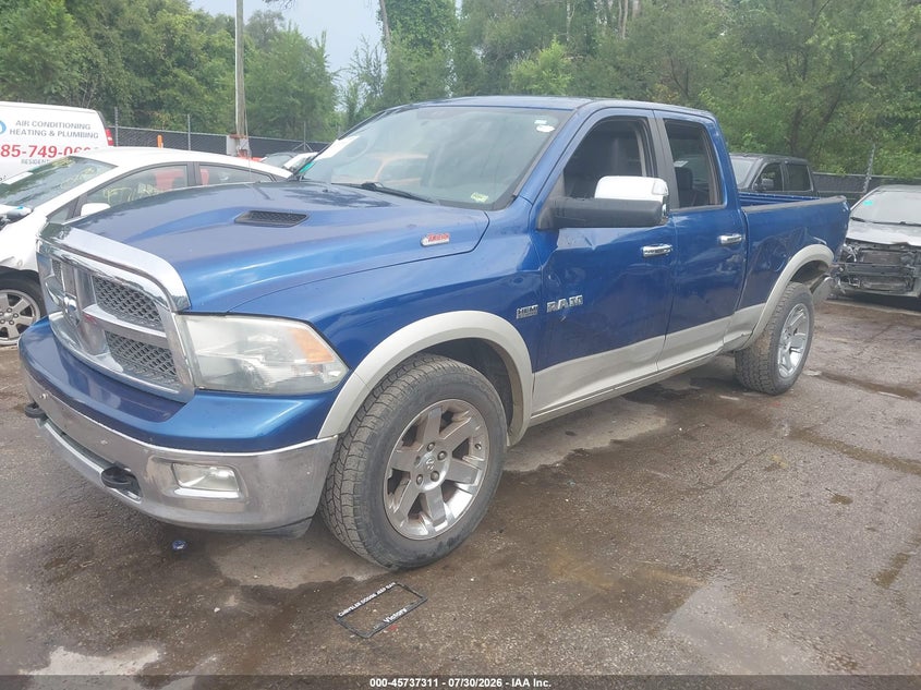 Vin: 1d7rb1gt4as180697, lot: 46236015, dodge ram 1500 laramie 20102