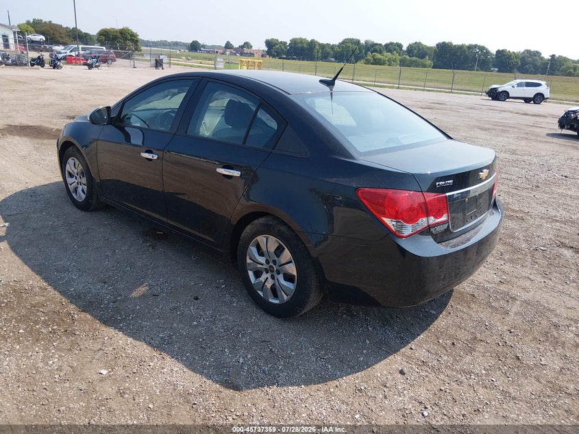 Vin: 1g1pa5sh0e7255928, lot: 46236063, chevrolet cruze ls auto 20143