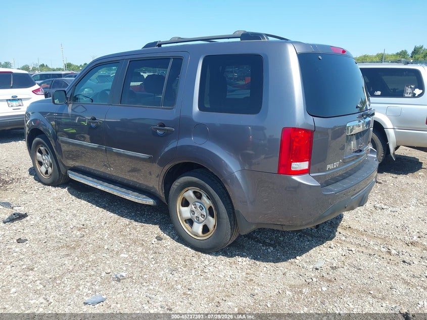 Vin: 5fnyf4h20fb013243, lot: 46236097, honda pilot lx 20153