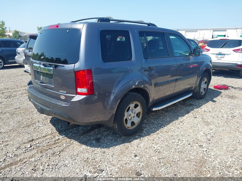 Vin: 5fnyf4h20fb013243, lot: 46236097, honda pilot lx 20154