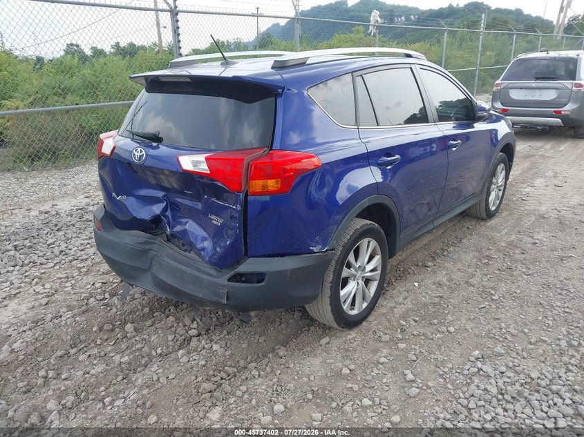 Vin: 2t3dfrev7fw286135, lot: 46236106, toyota rav4 limited 20154