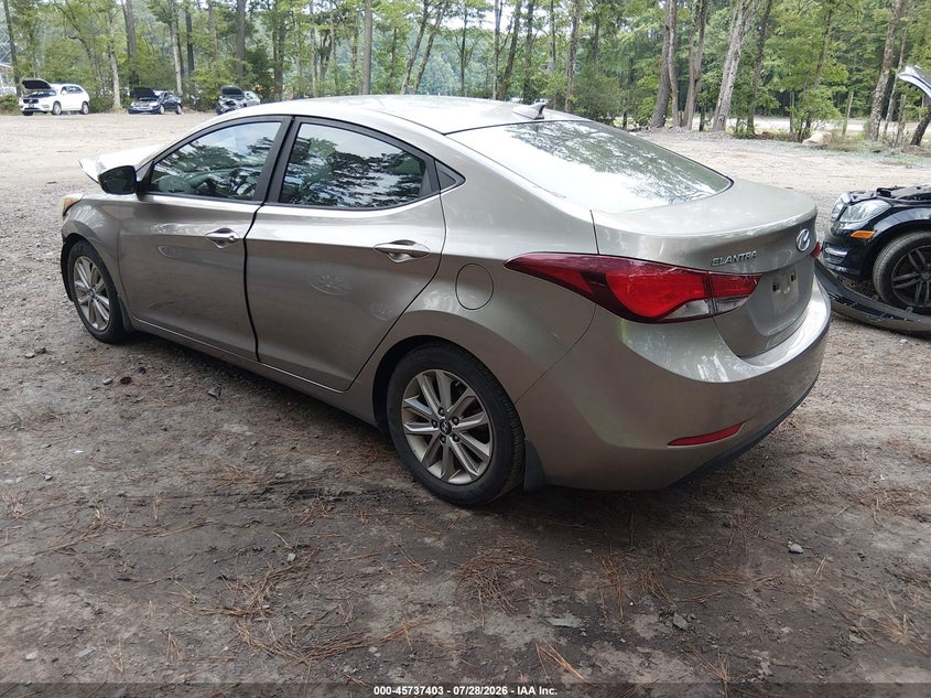 Vin: 5npdh4ae4gh716277, lot: 46236107, hyundai elantra se 20163