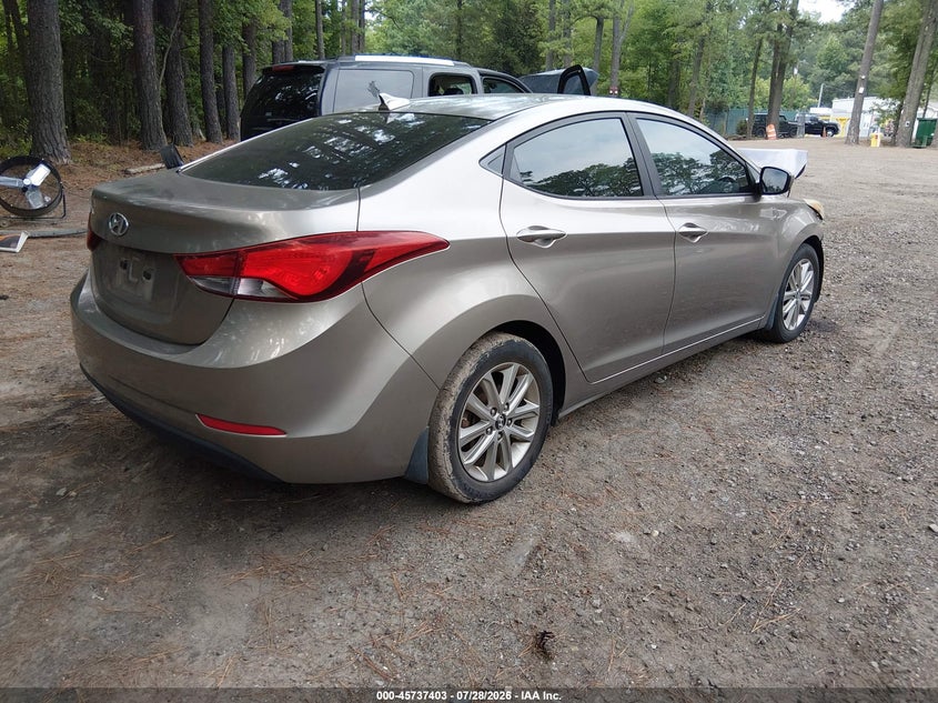 Vin: 5npdh4ae4gh716277, lot: 46236107, hyundai elantra se 20164