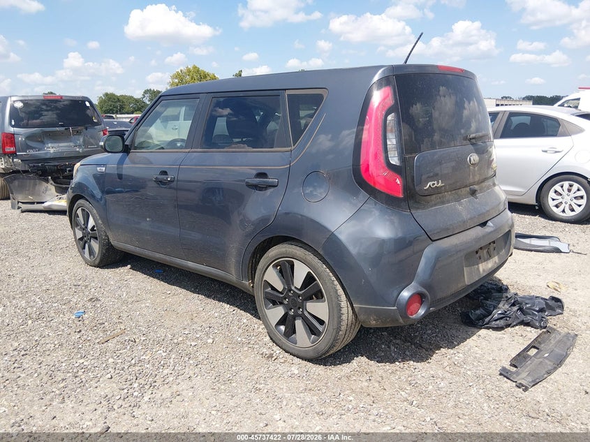 Vin: kndjx3a53f7209731, lot: 46236126, kia soul ! 20153