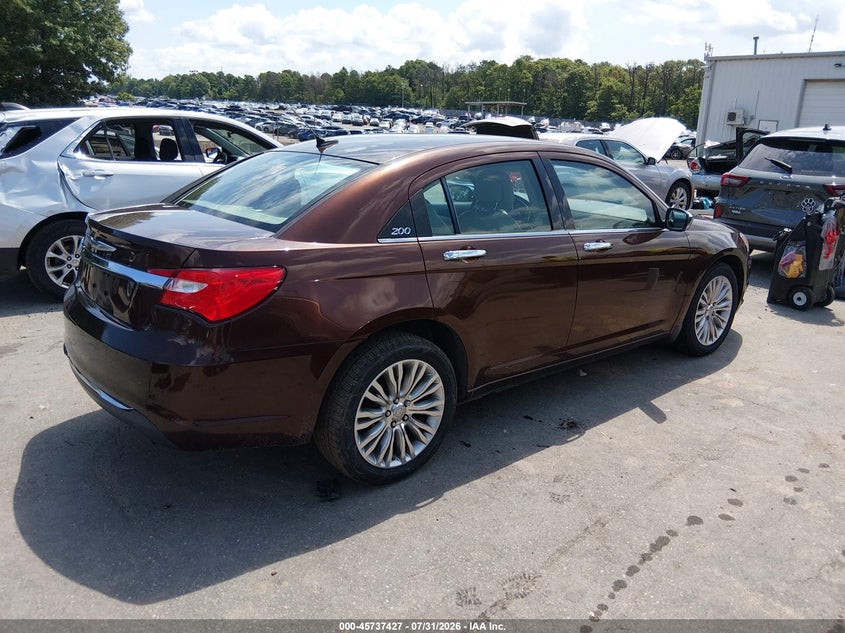 Vin: 1c3ccbcb0cn169606, lot: 46236131, chrysler 200 limited 20124