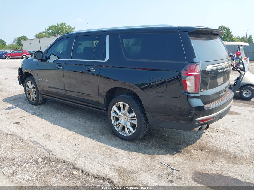 Vin: 1gnskgkl3mr197337, lot: 46236157, chevrolet suburban 4wd high country 20213