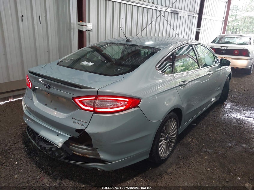 Vin: 3fa6p0ru6er255714, lot: 46236195, ford fusion hybrid titanium 20144