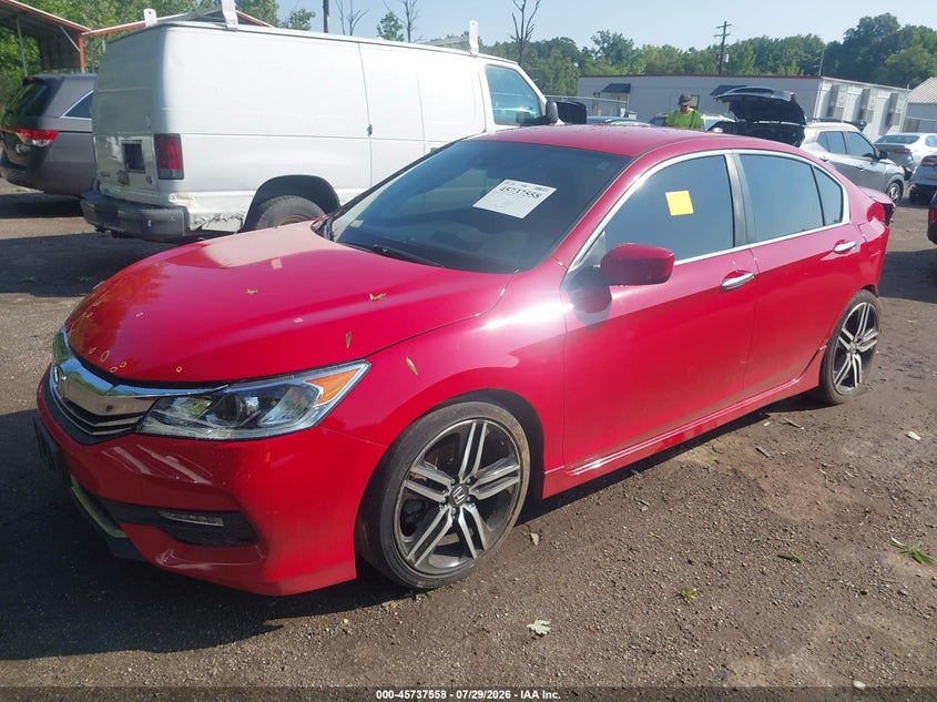 Vin: 1hgcr2f64ga199733, lot: 46236262, honda accord sport 20162