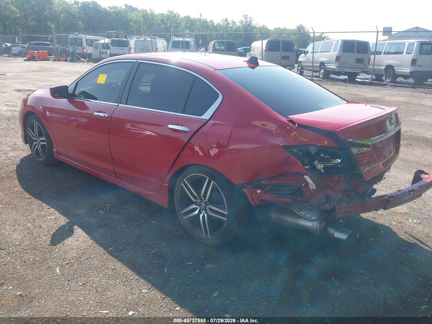 Vin: 1hgcr2f64ga199733, lot: 46236262, honda accord sport 20163