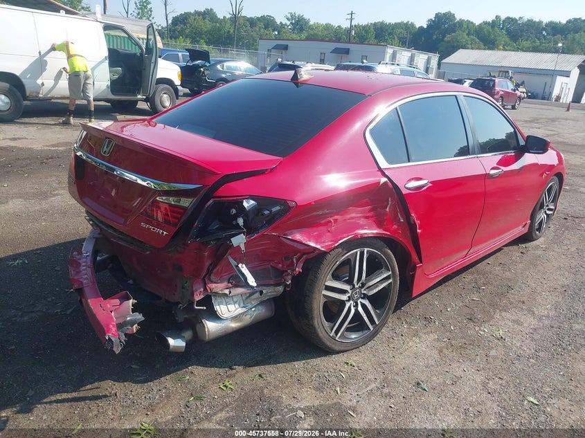Vin: 1hgcr2f64ga199733, lot: 46236262, honda accord sport 20164