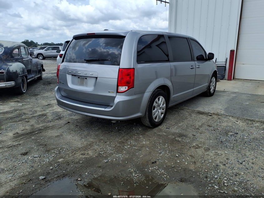 Vin: 2c4rdgbg8jr296889, lot: 46236279, dodge grand caravan se 20184