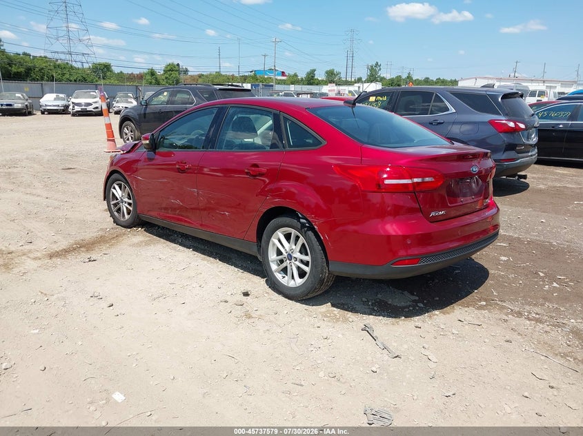 Vin: 1fadp3f20fl260452, lot: 46236283, ford focus se 20153