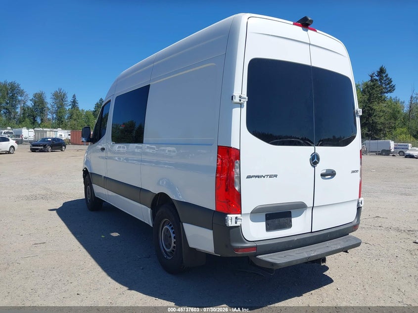 Vin: w1w4nbhy9rp661947, lot: 46236307, mercedes-benz sprinter 2500 standard roof 4-cyl diesel ho 20243