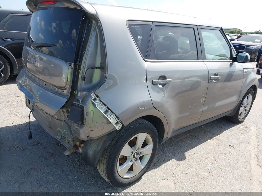 Vin: kndjn2a29h7428492, lot: 46236321, kia soul 20174