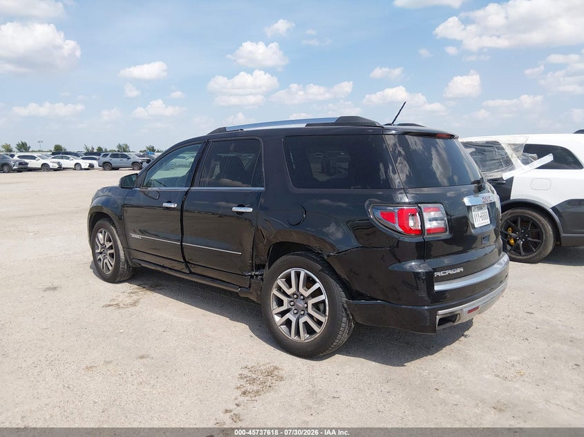 Vin: 1gkkrtkd1dj204990, lot: 46236322, gmc acadia denali 20133