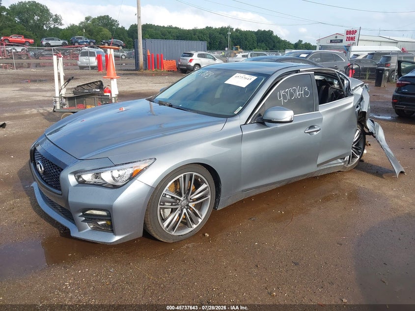 Vin: jn1bv7ar9em682072, lot: 46236348, infiniti q50 sport 20142