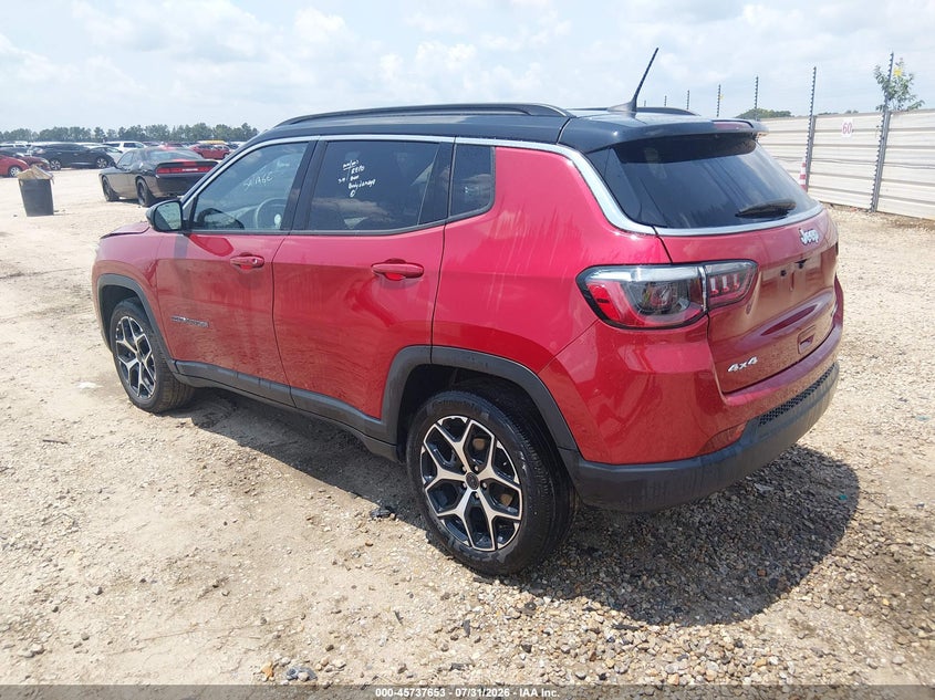 Vin: 3c4njdcn5st552794, lot: 46236357, jeep compass limited 4x4 20253