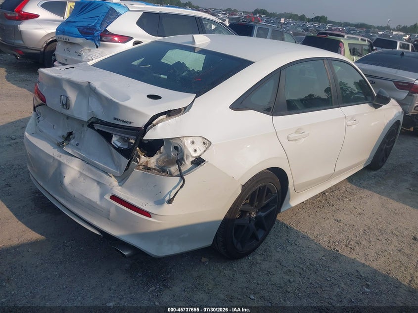 Vin: 2hgfe2f58nh502575, lot: 46236359, honda civic sport 20224