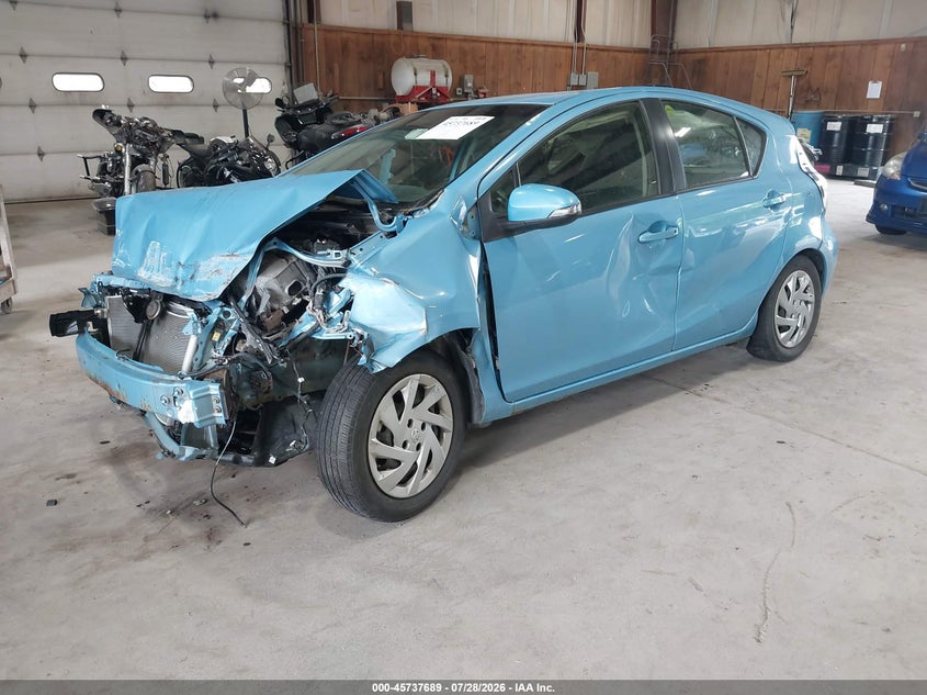 Vin: jtdkdtb37f1109791, lot: 46236393, toyota prius c two 20152