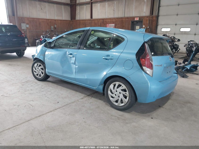 Vin: jtdkdtb37f1109791, lot: 46236393, toyota prius c two 20153