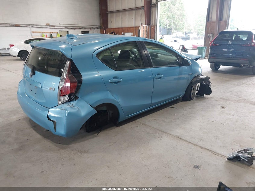 Vin: jtdkdtb37f1109791, lot: 46236393, toyota prius c two 20154