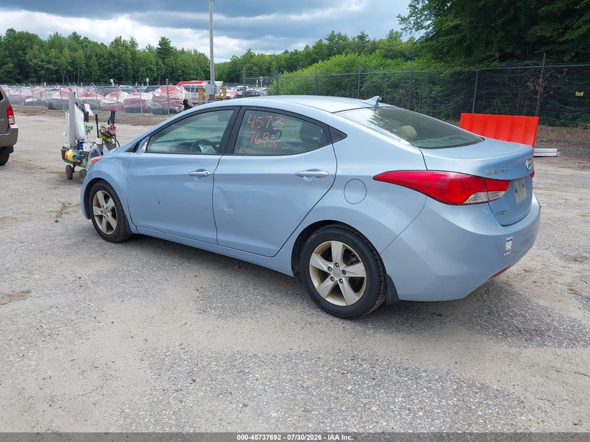 Vin: kmhdh4ae6du774520, lot: 46236396, hyundai elantra gls 20133