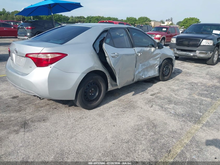 Vin: 5yfburhe7jp761214, lot: 46236400, toyota corolla le 20184