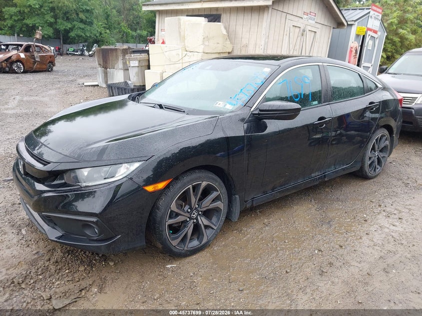 Vin: 2hgfc2f89lh593028, lot: 46236403, honda civic sport 20202