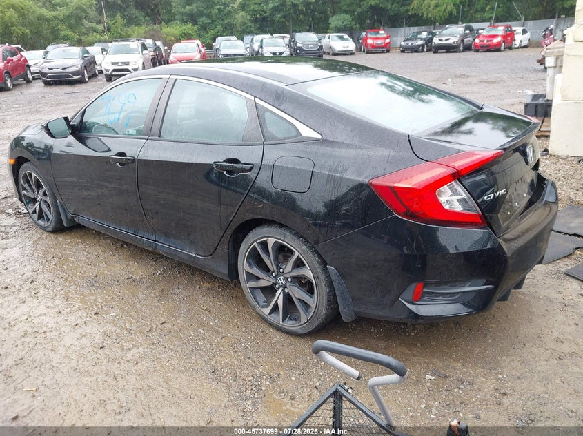 Vin: 2hgfc2f89lh593028, lot: 46236403, honda civic sport 20203