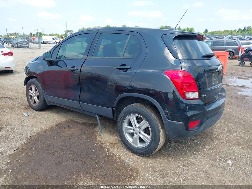 Vin: kl7cjksb3lb337918, lot: 46236420, chevrolet trax fwd ls 20203