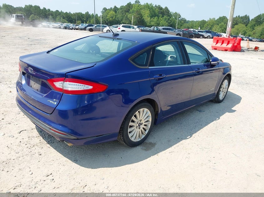 Vin: 3fa6p0lu6dr219593, lot: 46236458, ford fusion hybrid se 20134