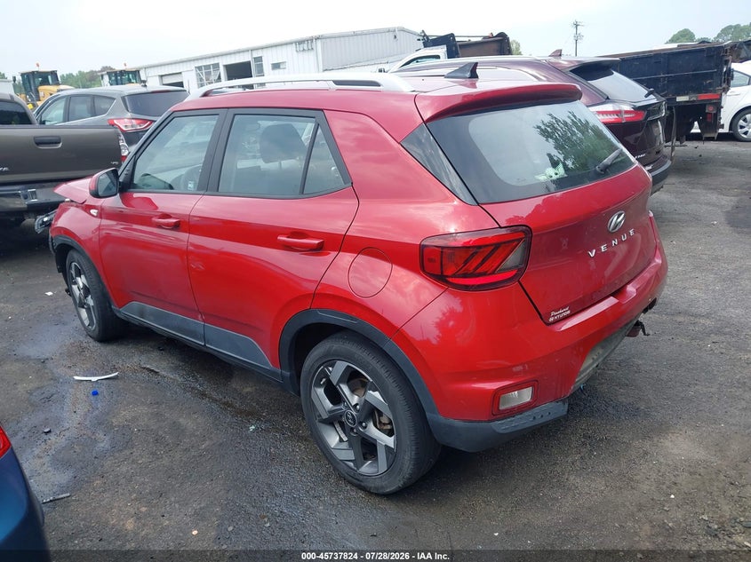Vin: kmhrc8a31mu073197, lot: 46236528, hyundai venue sel 20213