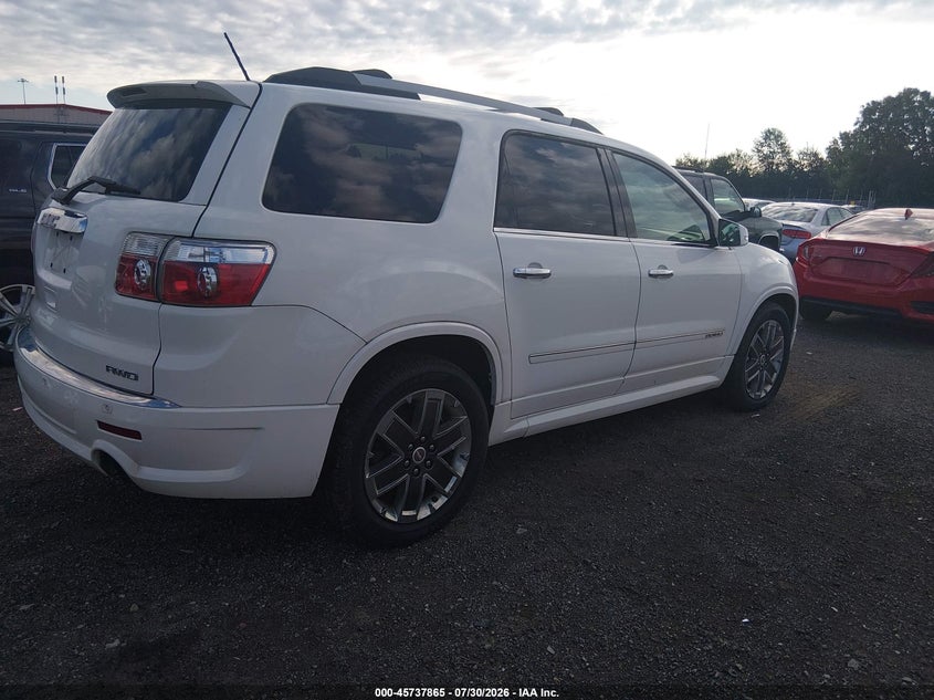 Vin: 1gkkvted4cj151160, lot: 46236569, gmc acadia denali 20124