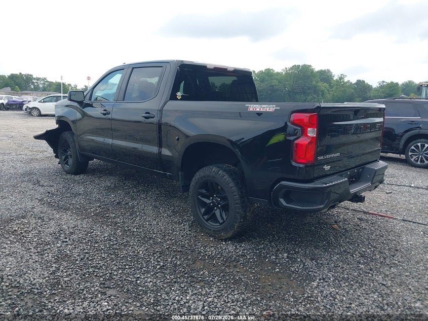 Vin: 3gcpyfed1mg263749, lot: 46236580, chevrolet silverado 1500 4wd  short bed lt trail boss 20213