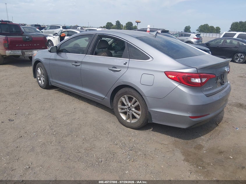 Vin: 5npe24af6fh168571, lot: 46236590, hyundai sonata se 20153
